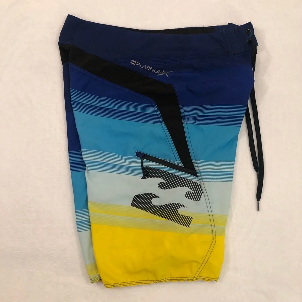 Billabong Zero Gravity Platinum Stretch Parko Swim Trunks Board Shorts Mens 29